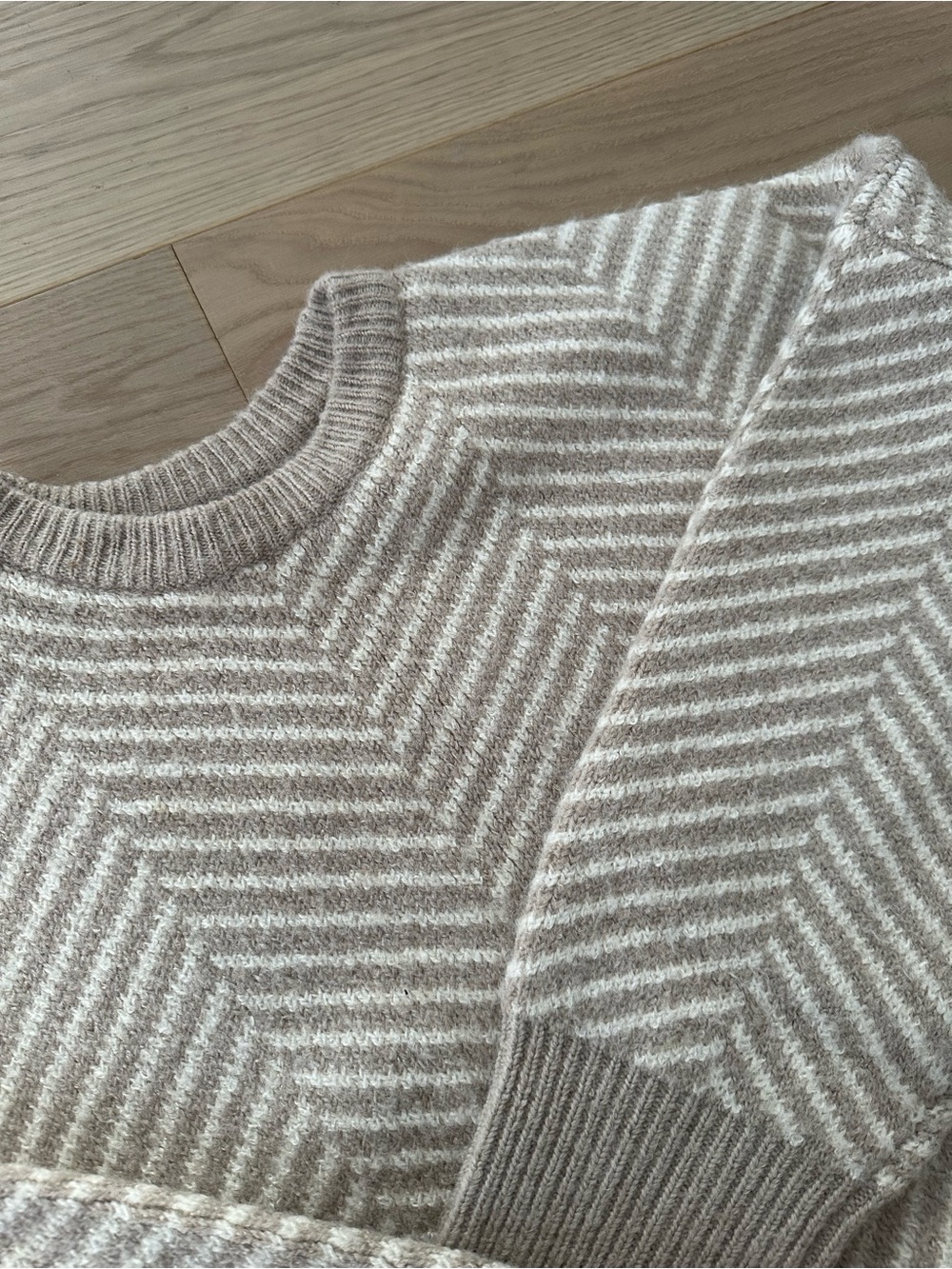 Oversized Oak + Fort Crew Neck Knit Sweater - Picture 3 of 3